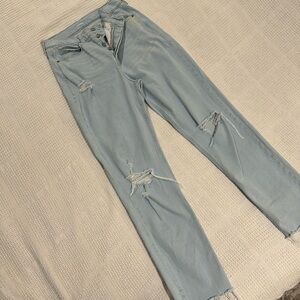 Sky-hi straight leg-tall Old Navy jeans.